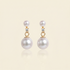 JESCOJES Luminous AAAA Akoya Pearl Earrings