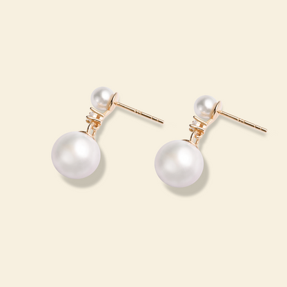 JESCOJES Luminous AAAA Akoya Pearl Earrings