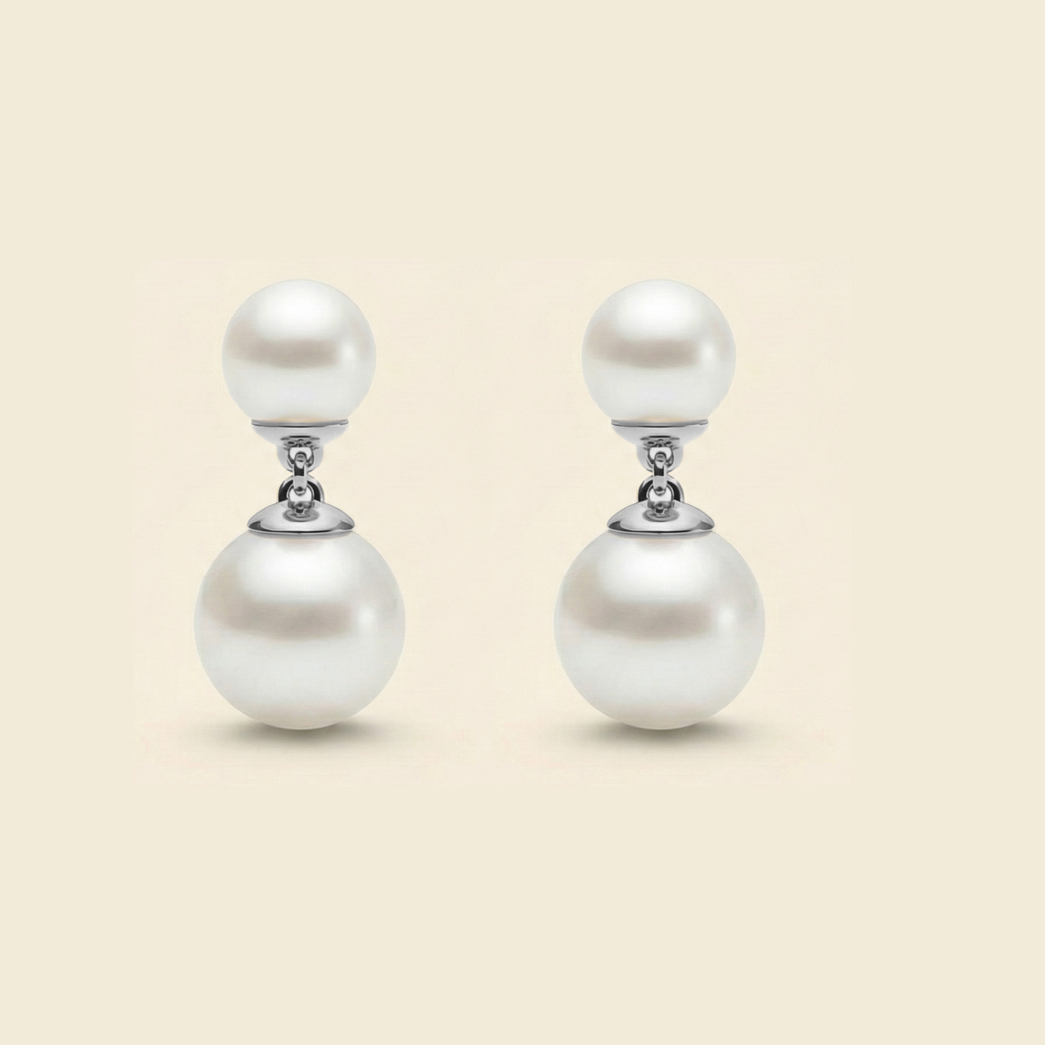 JESCOJES Duo Elegance Akoya Pearl Earrings