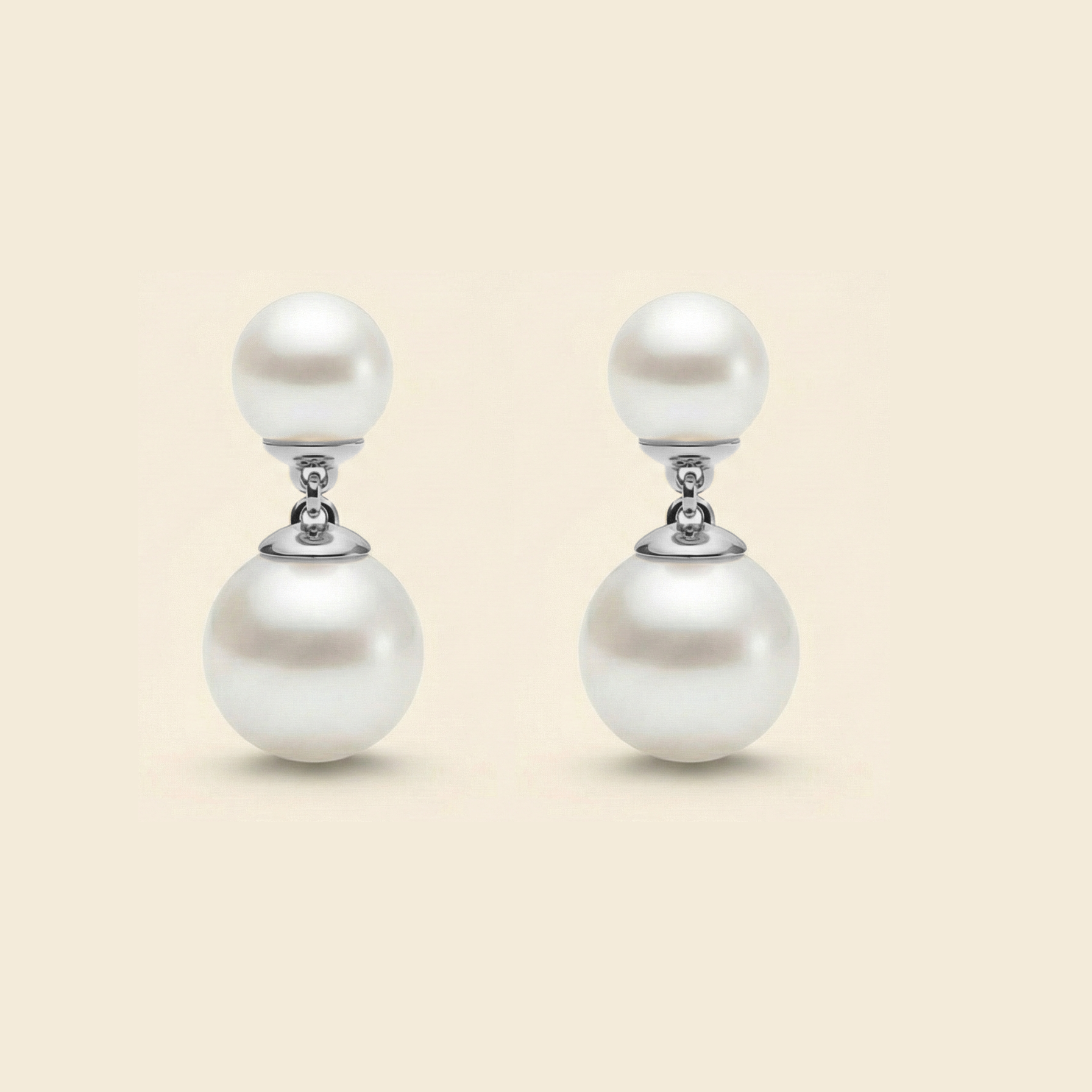 JESCOJES Duo Elegance Akoya Pearl Earrings