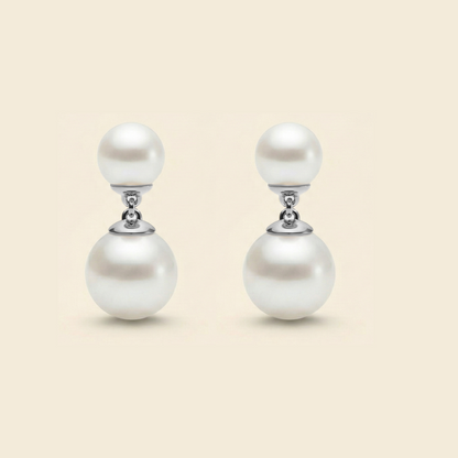 JESCOJES Duo Elegance Akoya Pearl Earrings