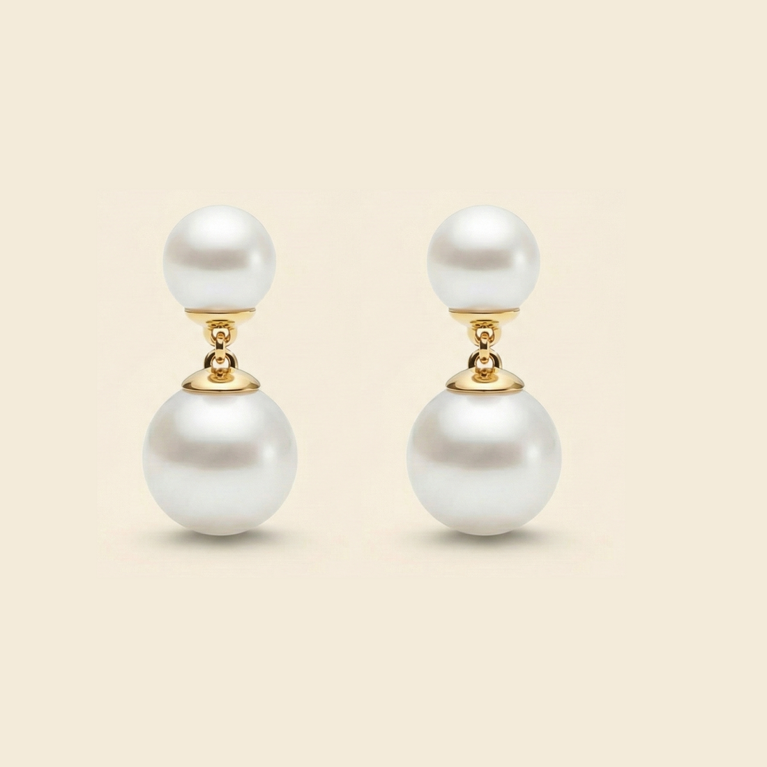 JESCOJES Duo Elegance Akoya Pearl Earrings