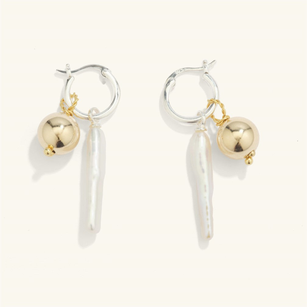 Romantic Baroque Pearl Drop Earrings - JESCOJES