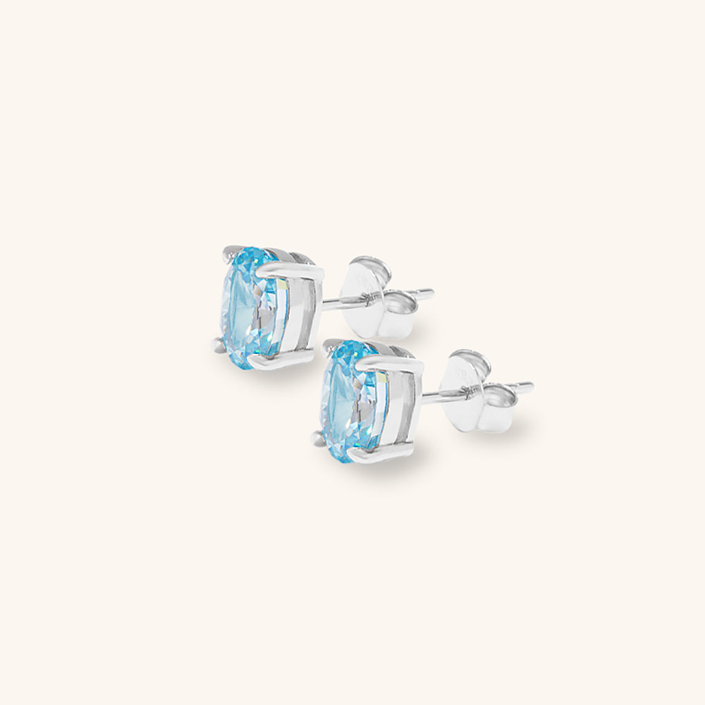 Harmony Oval Stud Earrings