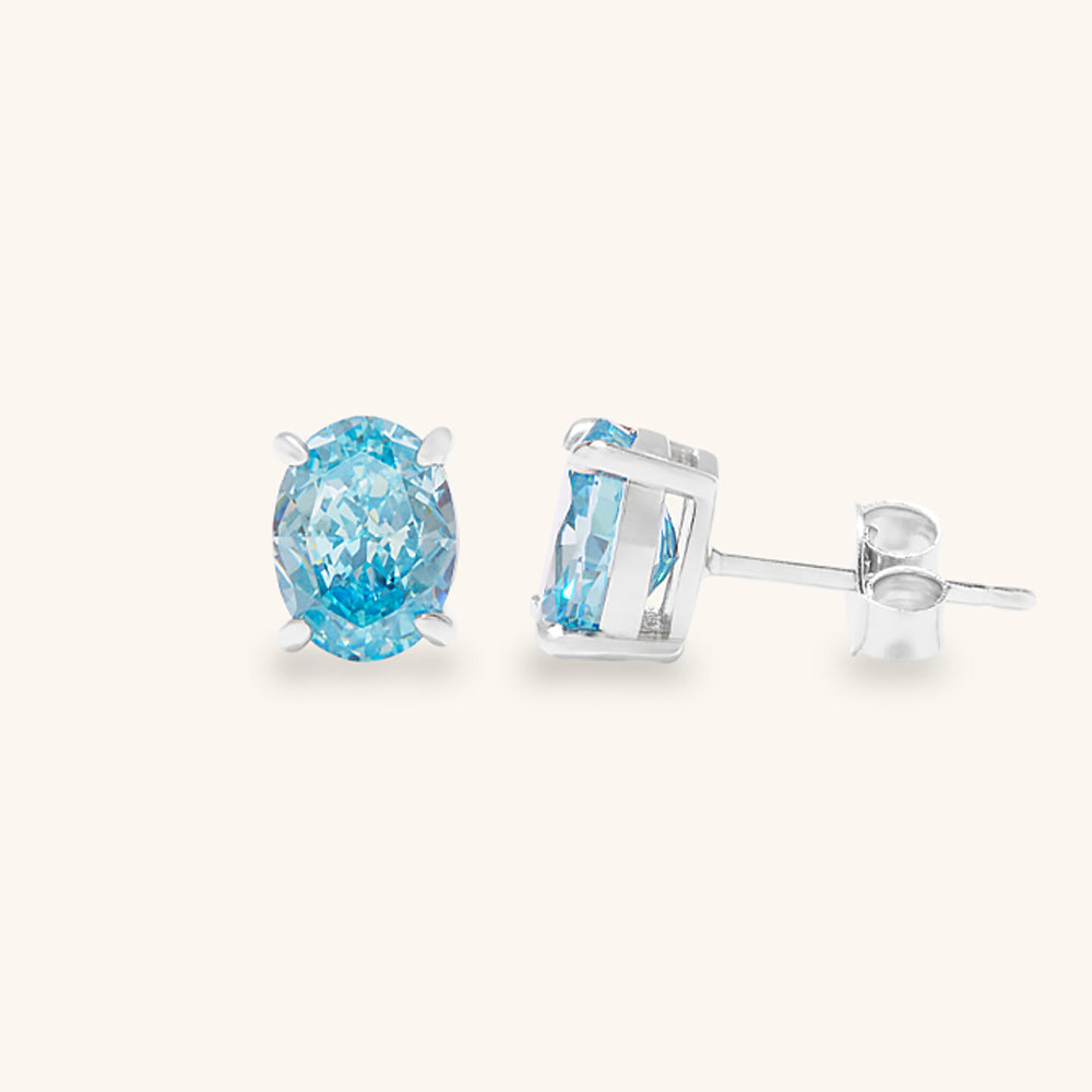 Harmony Oval Stud Earrings - JESCOJES