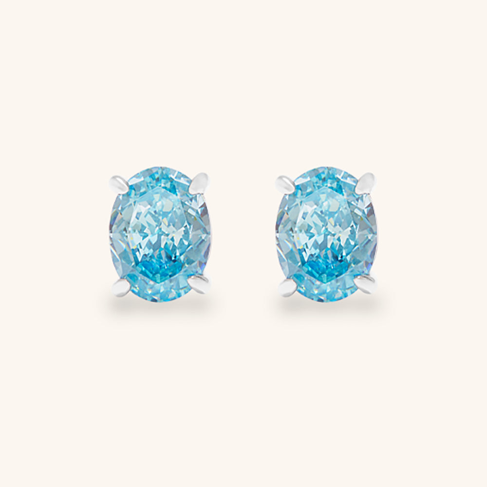 Harmony Oval Stud Earrings