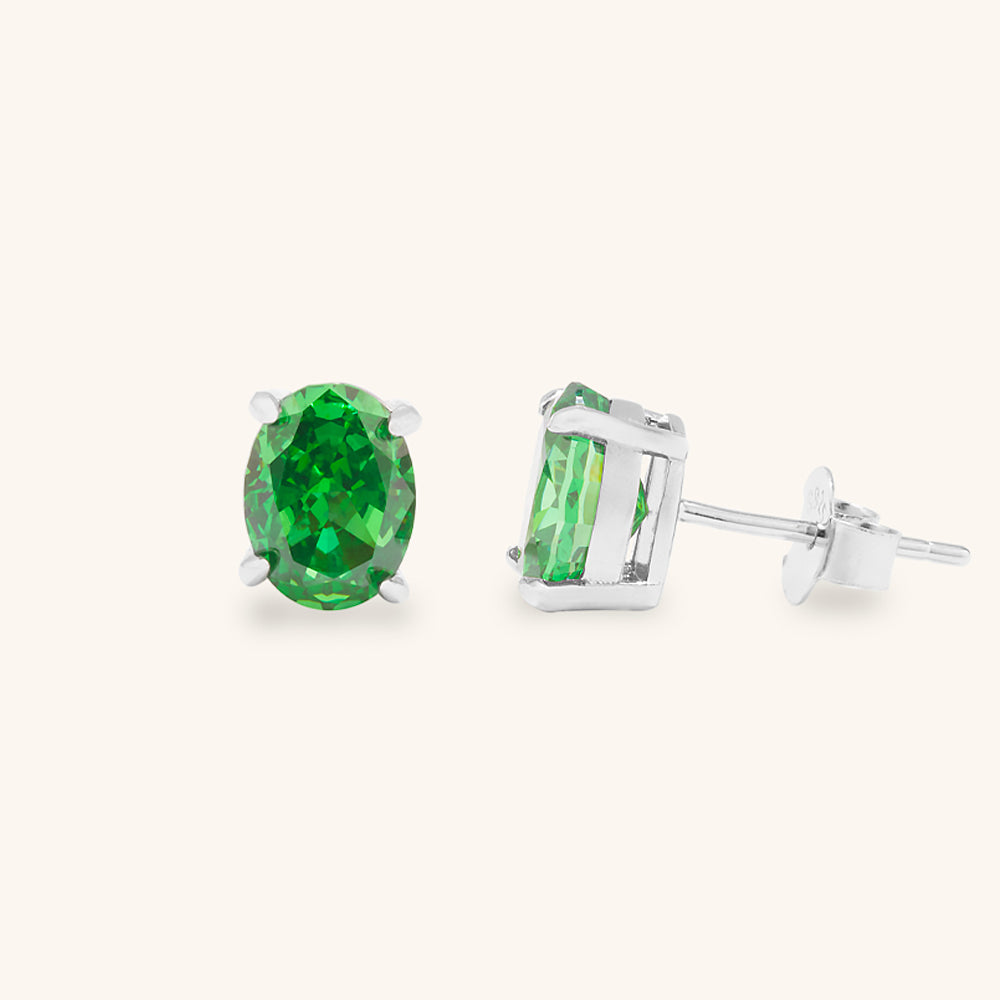 Harmony Oval Stud Earrings