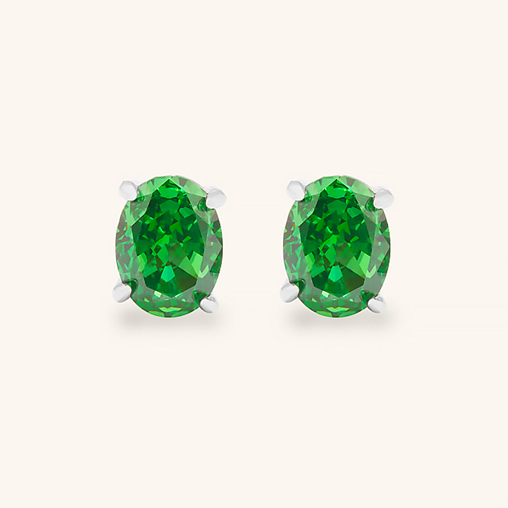 Harmony Oval Stud Earrings - JESCOJES