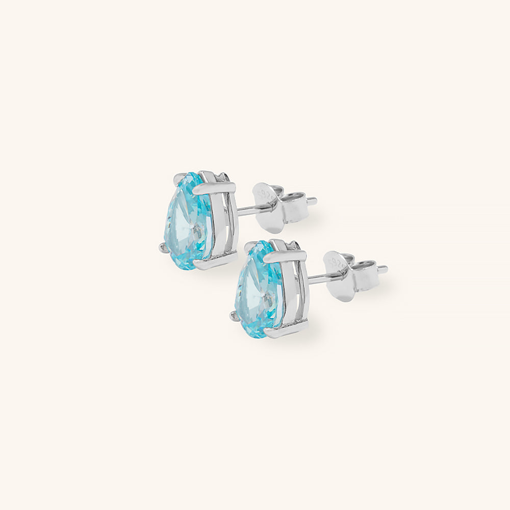 Vibrant Water Drop Stud Earrings - JESCOJES