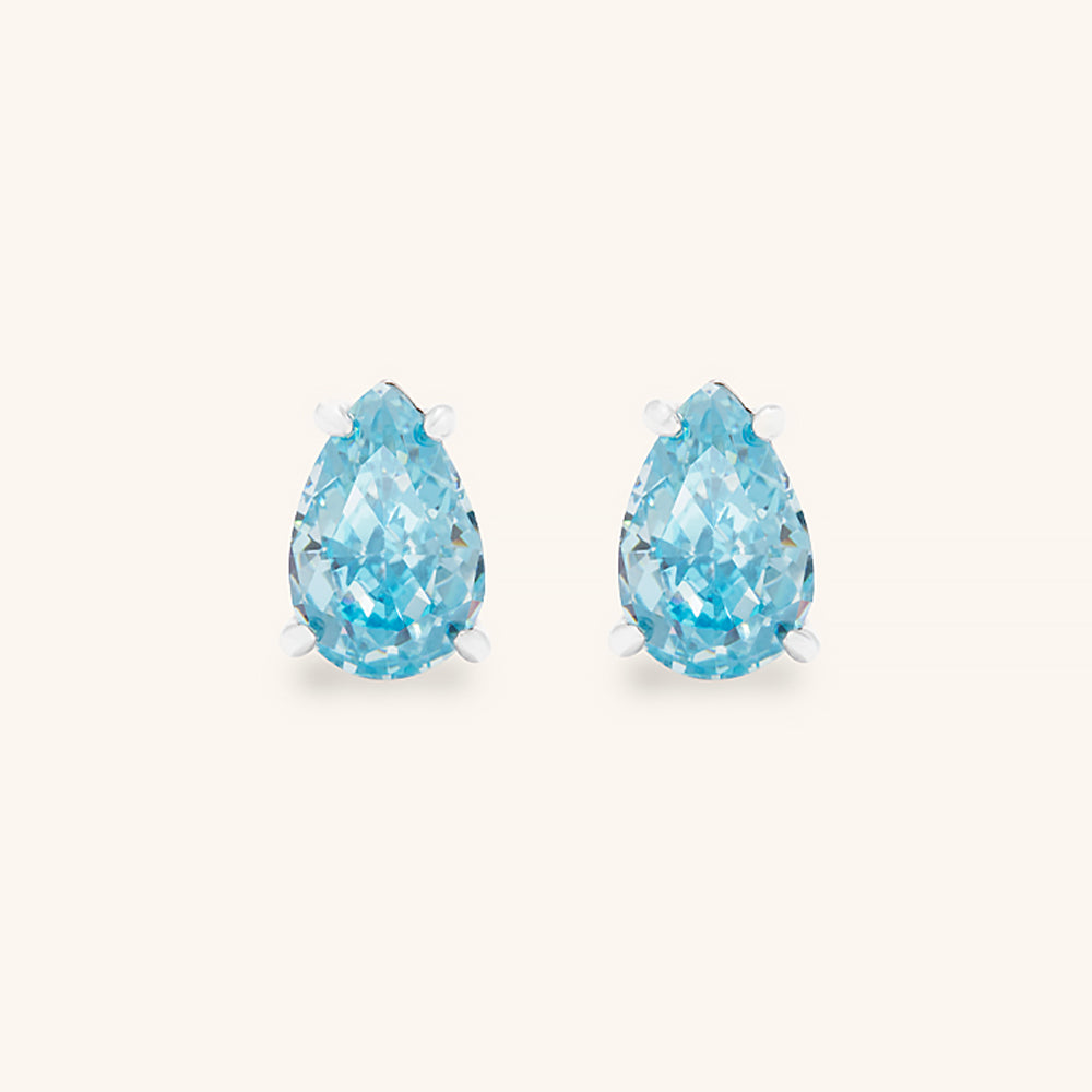 Vibrant Water Drop Stud Earrings - JESCOJES