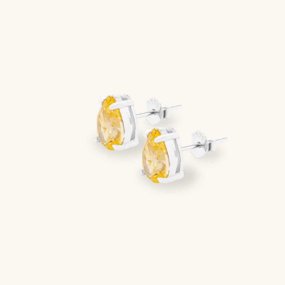 Vibrant Water Drop Stud Earrings - JESCOJES