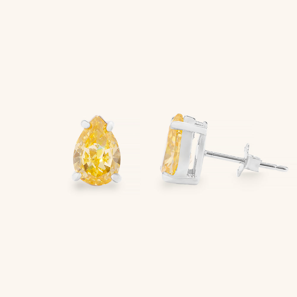 Vibrant Water Drop Stud Earrings - JESCOJES