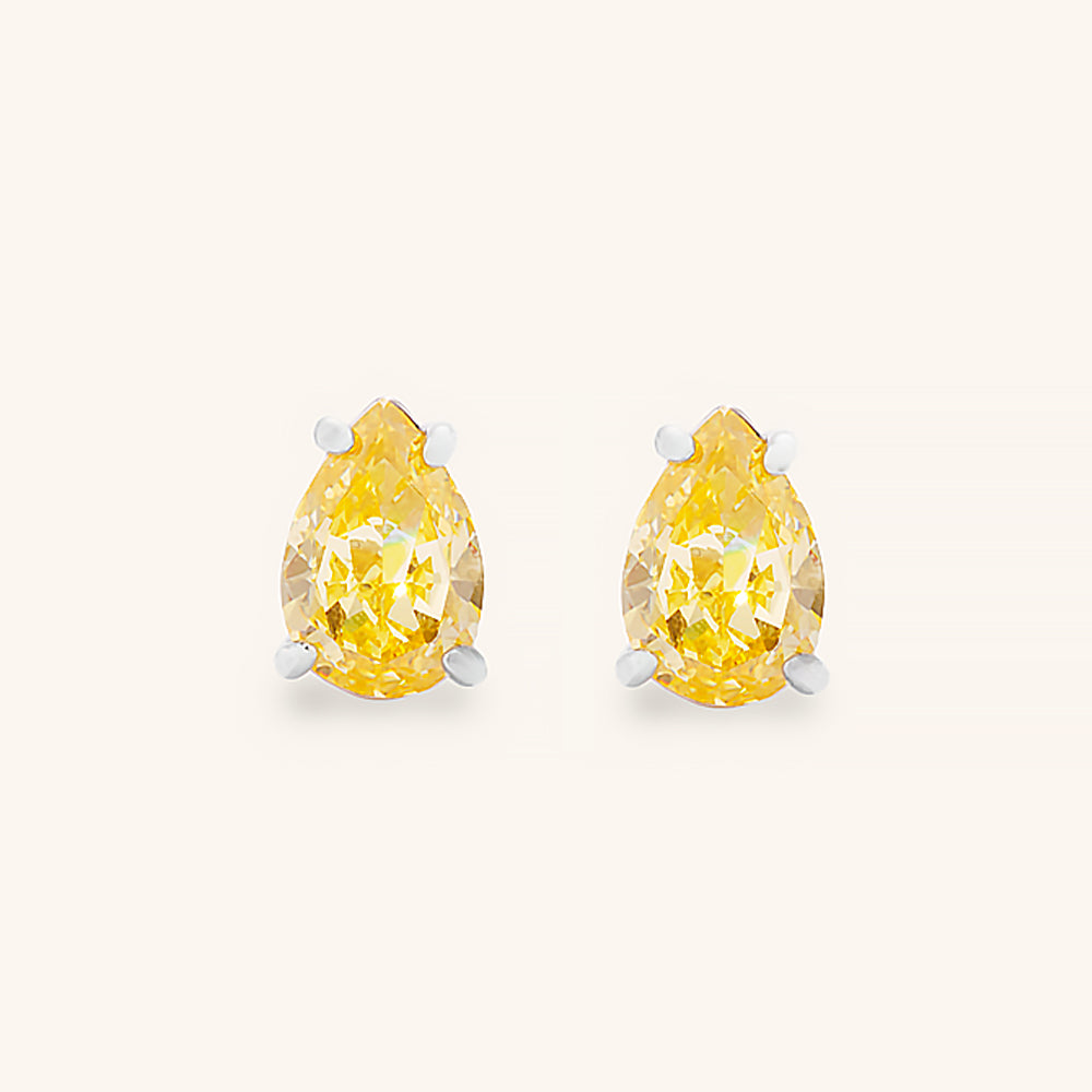 Vibrant Water Drop Stud Earrings