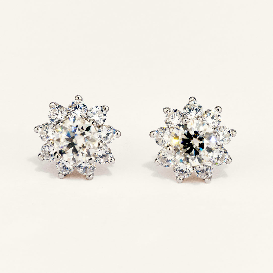 Bright Sunflower Moissanite Stud Earrings - JESCOJES