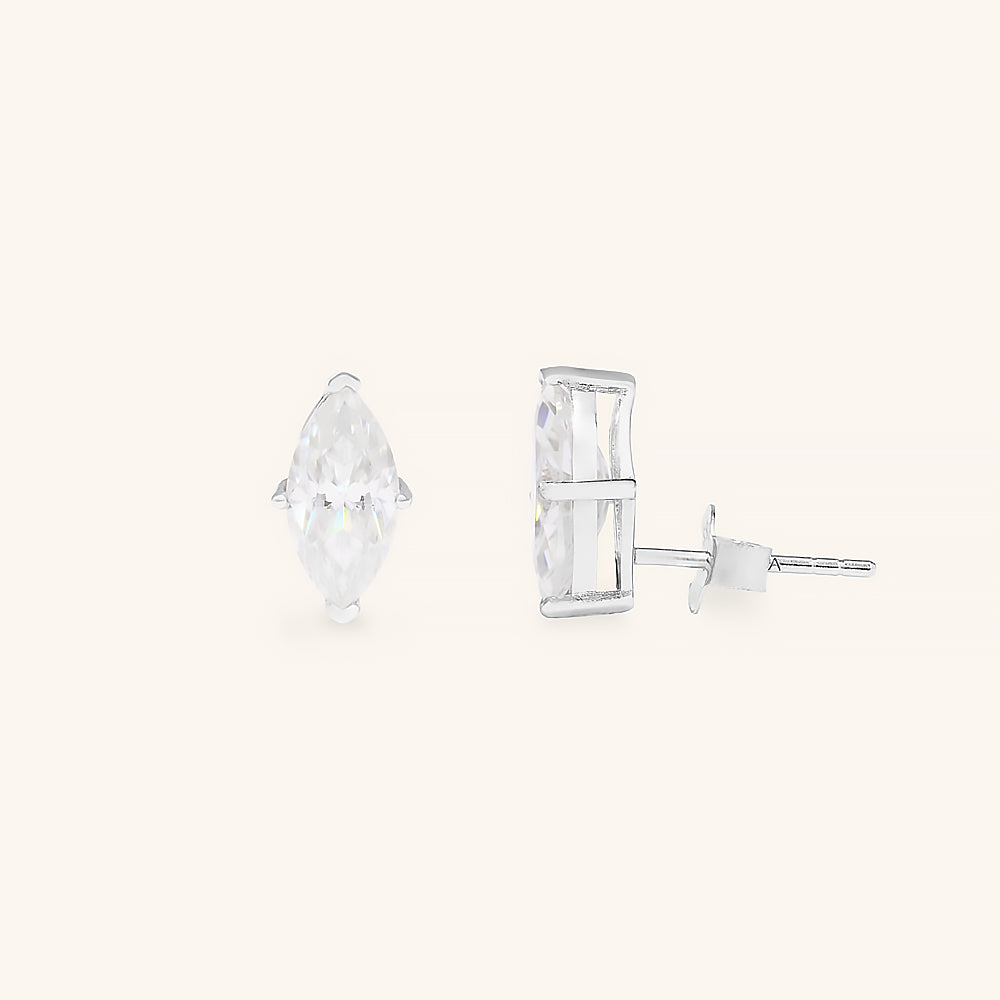 Classic Marquise Premium Moissanite Stud Earrings