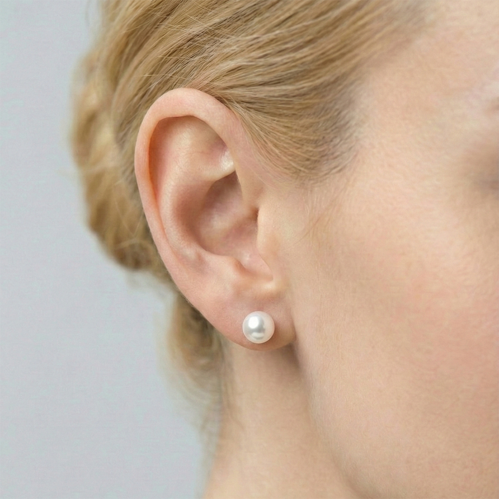 JESCOJES Essential Akoya Pearl Stud Earrings