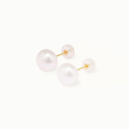 Freshwater Pearl Stud Earrings 8mm - JESCOJES