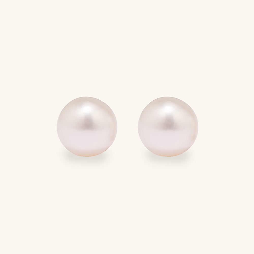 Freshwater Pearl Stud Earrings 8mm