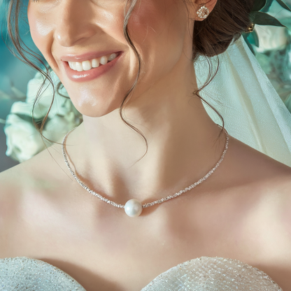 JESCOJES Chic AAA Pearl Strand Necklace