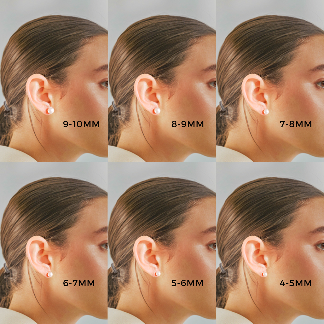 JESCOJES Pearl Sizes on Ear