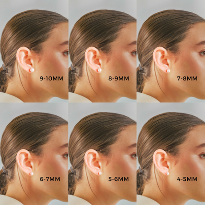 JESCOJES Pearl Sizes on Ear
