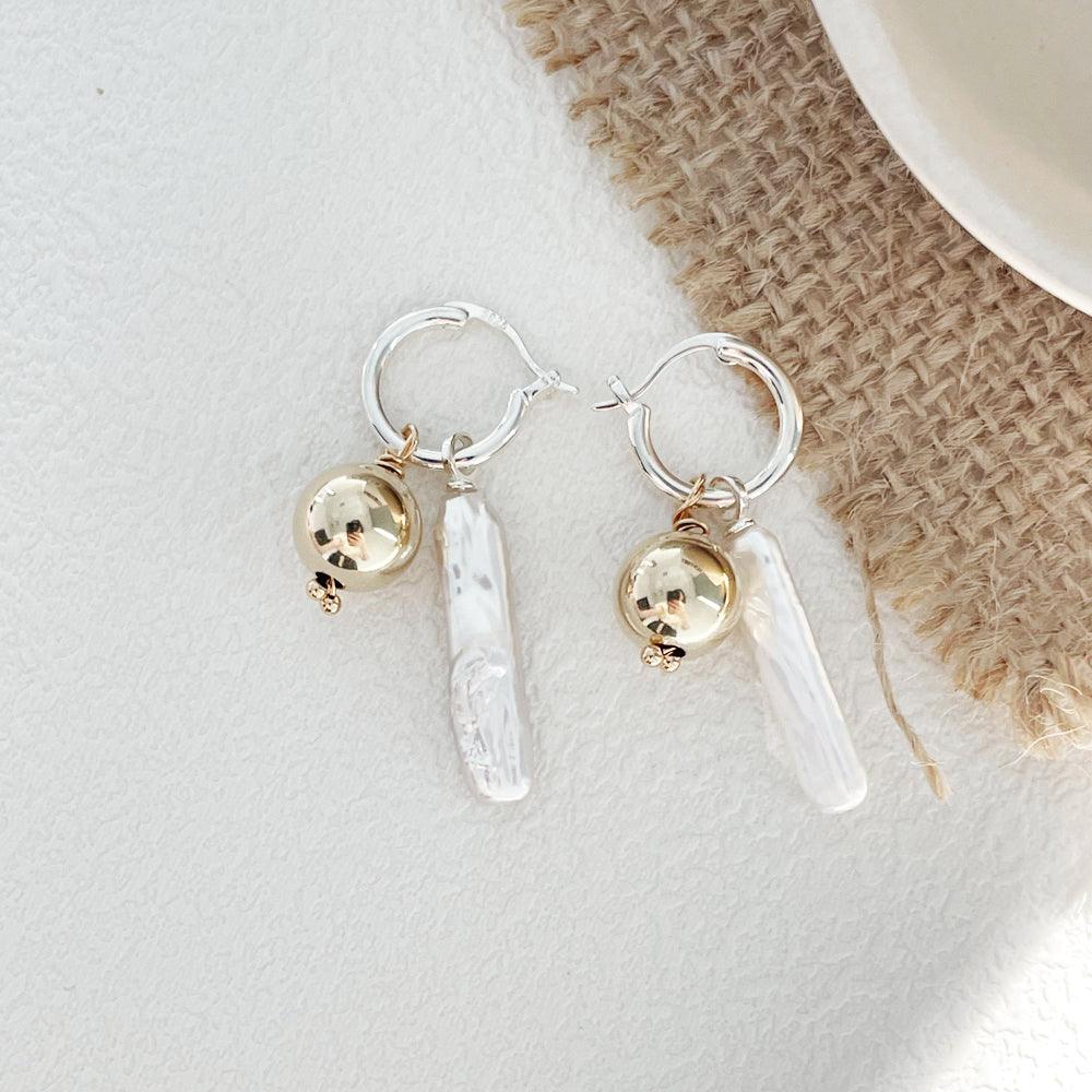 Romantic Baroque Pearl Drop Earrings - JESCOJES