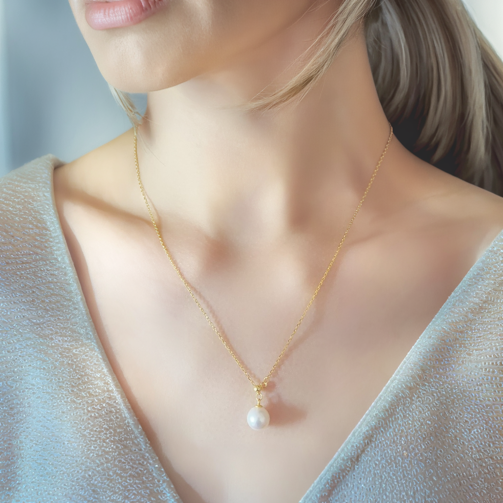 JESCOJES Versatile Akoya Pearl Pendant Necklace