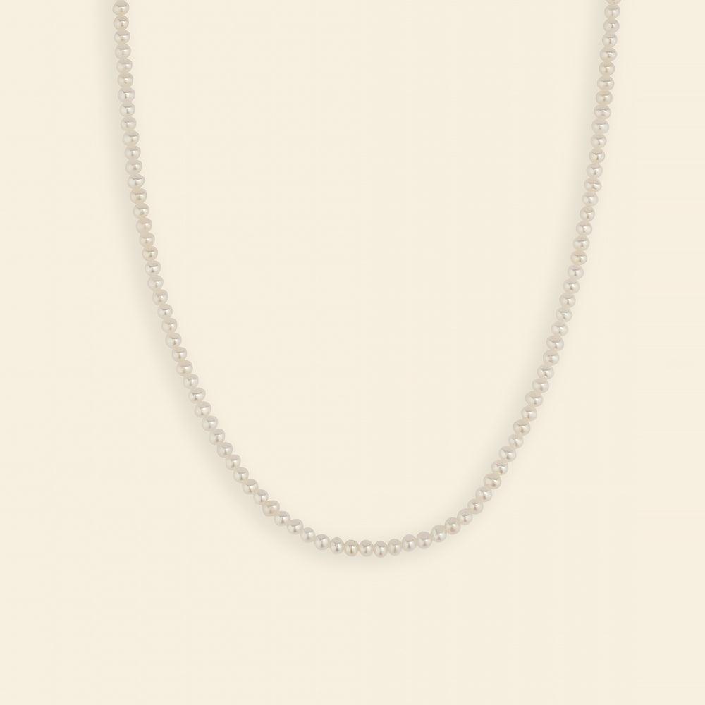 Charming Freshwater Pearl Strand Necklace 3.5-4mm 16"-18" - JESCOJES