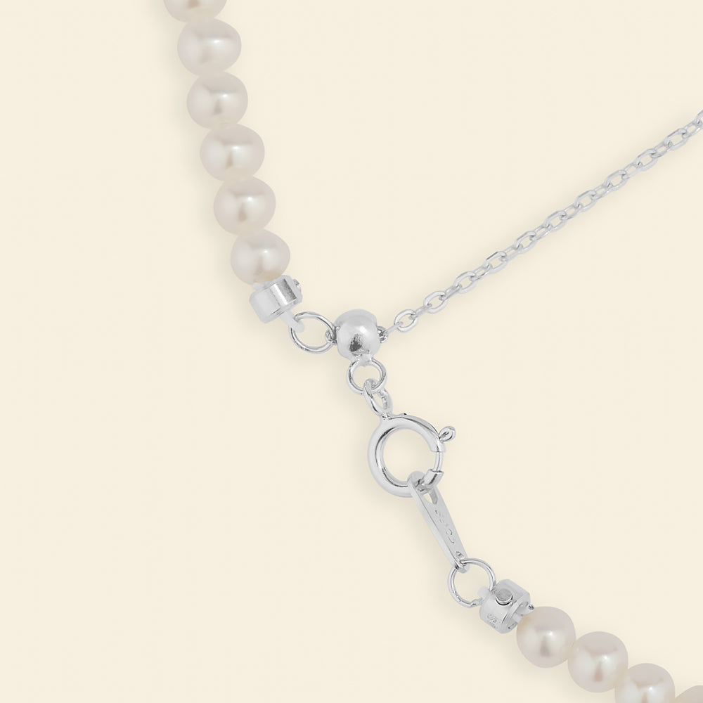 Charming Freshwater Pearl Strand Necklace 3.5-4mm 16&quot;-18&quot; - JESCOJES