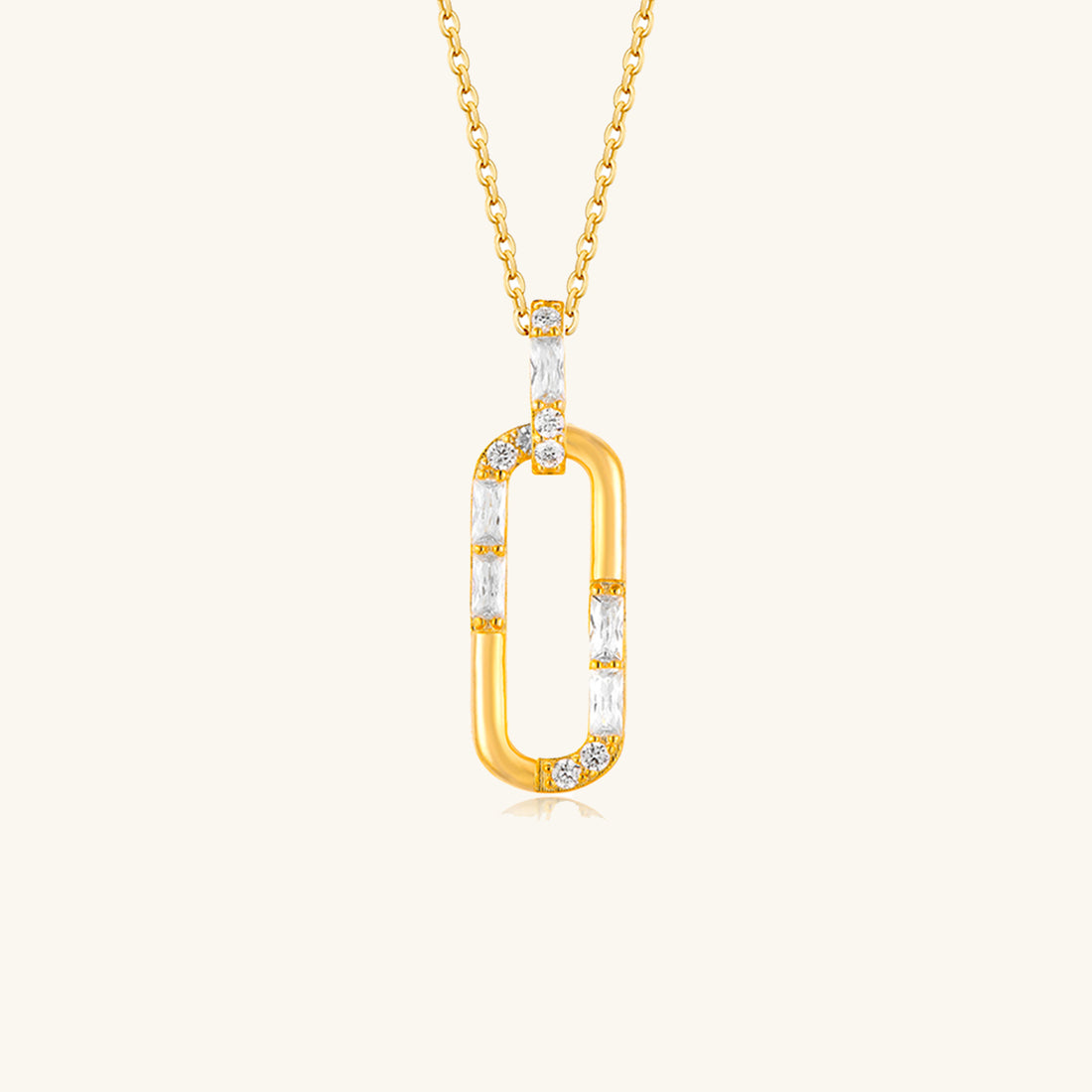 Golden Pin Pendant Necklace - JESCOJES