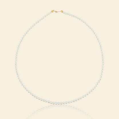 JESCOJES Charismatic AAA Freshwater Pearl Strand Necklace 3.5-4mm 17&quot;