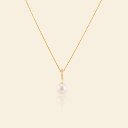 JESCOJES Shining AAAA Freshwater Pearl Pendant Necklace