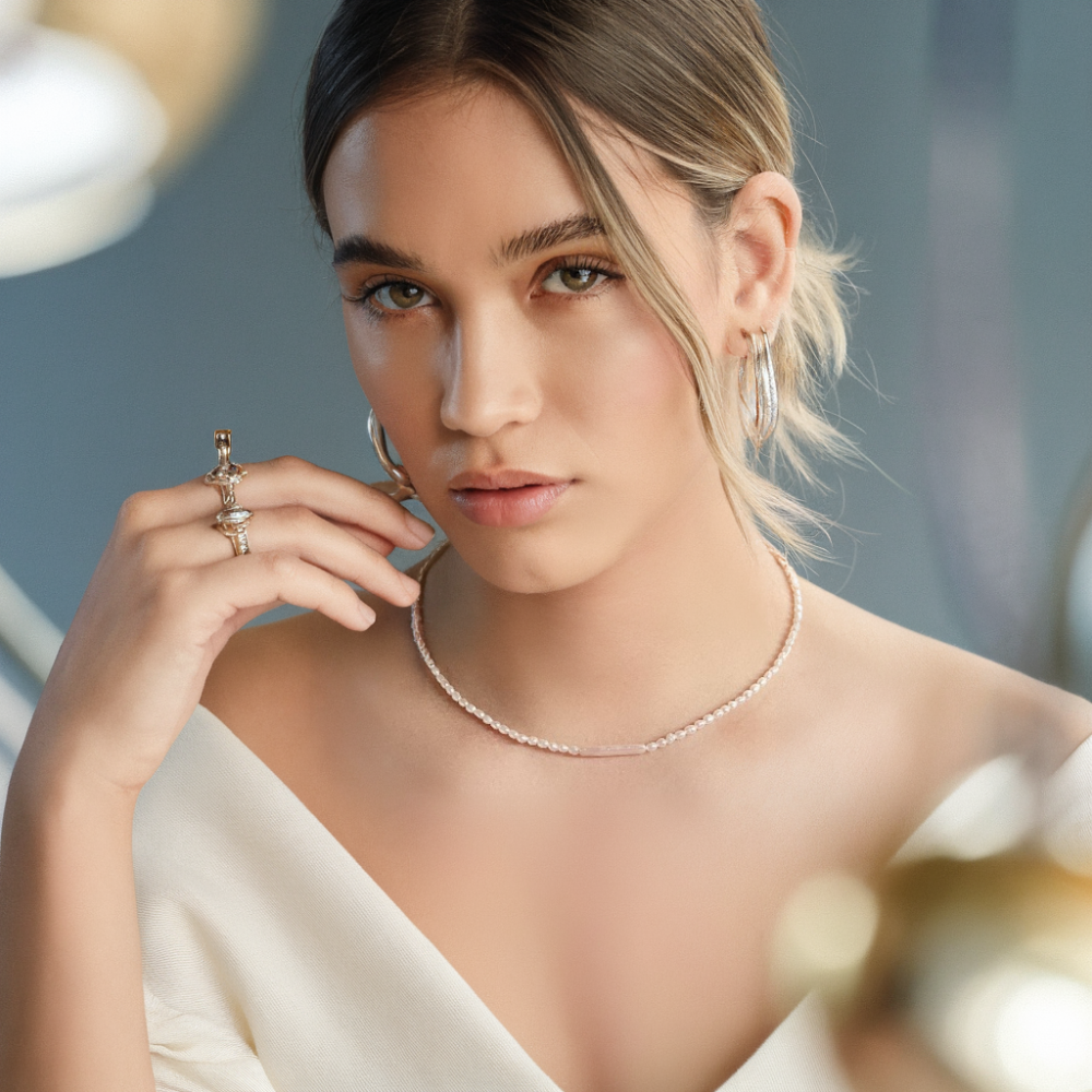 JESCOJES Chic Keshi Pearl Strand Necklace