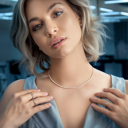 JESCOJES Chic Keshi Pearl Strand Necklace