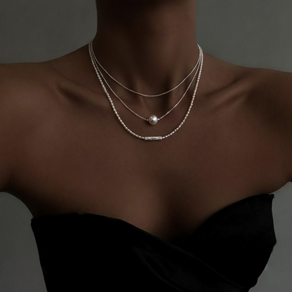 JESCOJES Chic Keshi Pearl Strand Necklace- model