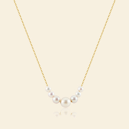 JESCOJES Charming Smile AAAA Freshwater Pearl Pendant Necklace