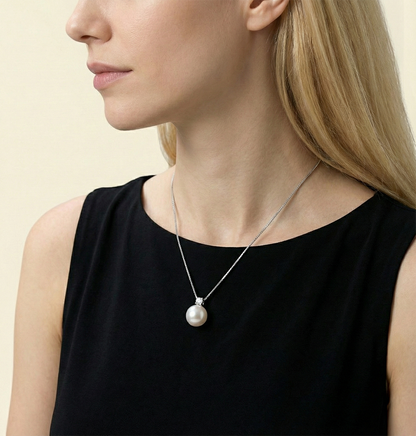 JESCOJES Noble AAAA Freshwater Pearl Pendant Necklace