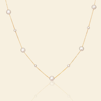 JESCOJES Starry Night AAA Freshwater Pearl Necklace