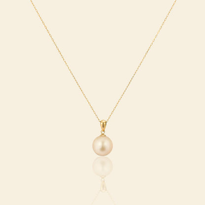 JESCOJES Shining South Sea Gold Pearl 18K Gold Pendant Necklace