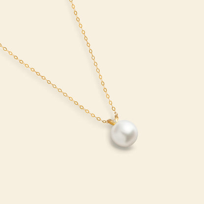 JESCOJES Lustrous  AAAA Pearl V-Bale Pendant Necklace