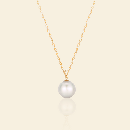 JESCOJES 18K Gold AAAA Pearl Vogue Pendant Necklace