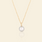 White / Premium | 8mm AAAA Pearl + Medium Gold Chain