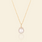 Weiß / Premium | 8 mm AAAA Perle / Gelbgoldplattiertes Sterlingsilber