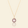 Lavendel / Premium | 8 mm AAAA Perle / Gelbgoldplattiertes Sterlingsilber