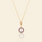 Violet / Premium | 8mm AAAA Pearl + Medium Gold Chain