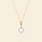 White / Premium | 8mm AAAA Pearl + Medium Gold Chain