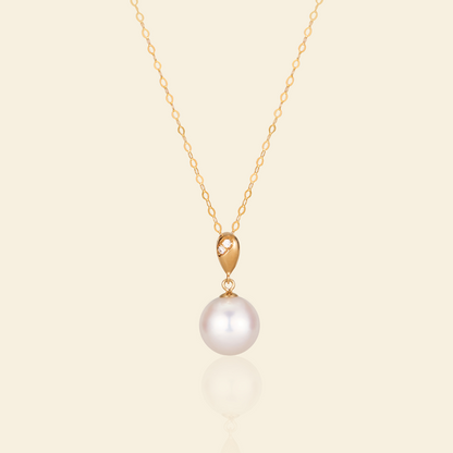JESCOJES Lustrous AAAA Pearl Waterdrop Pendant Necklace