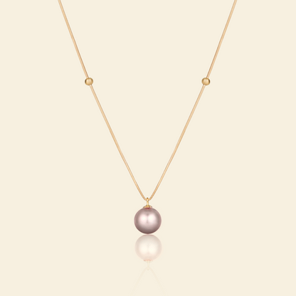 JESCOJES Elegant Beauty AAAA-Grade Pearl Pendant Necklace - Violet