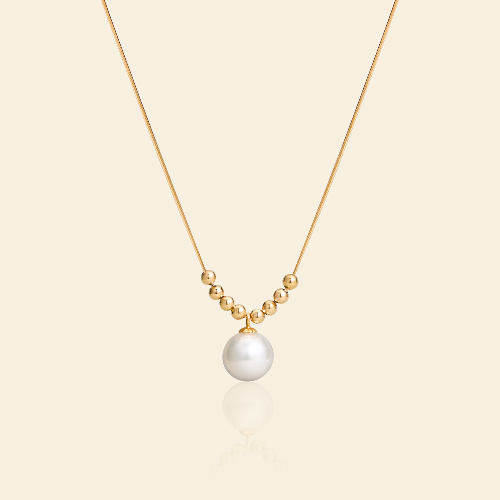 JESCOJES Elegant Beauty AAAA-Grade Pearl Pendant Necklace