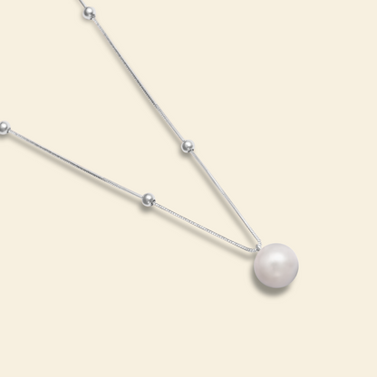 JESCOJES Elegant Beauty AAAA-Grade Pearl Pendant Necklace